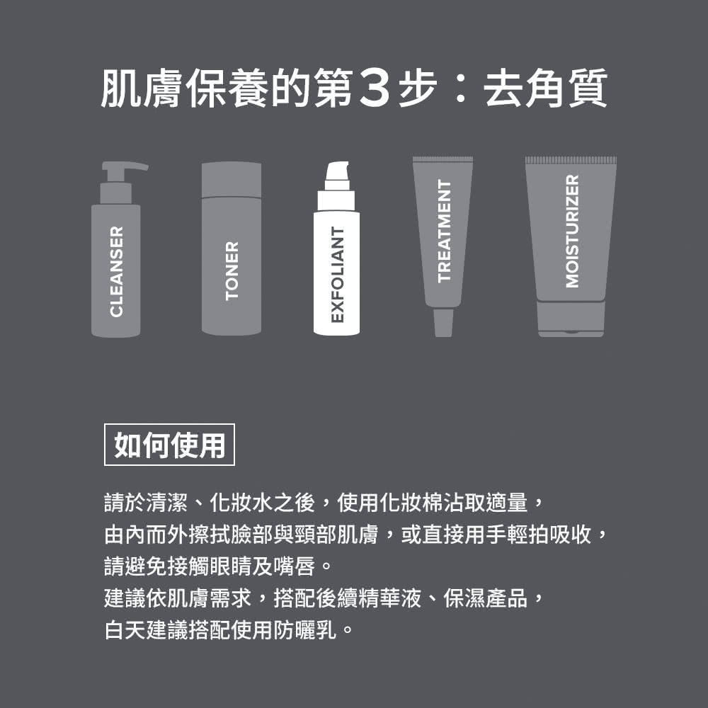 由内而外擦拭脸部与颈部肌肤,或直接用手轻拍吸收,