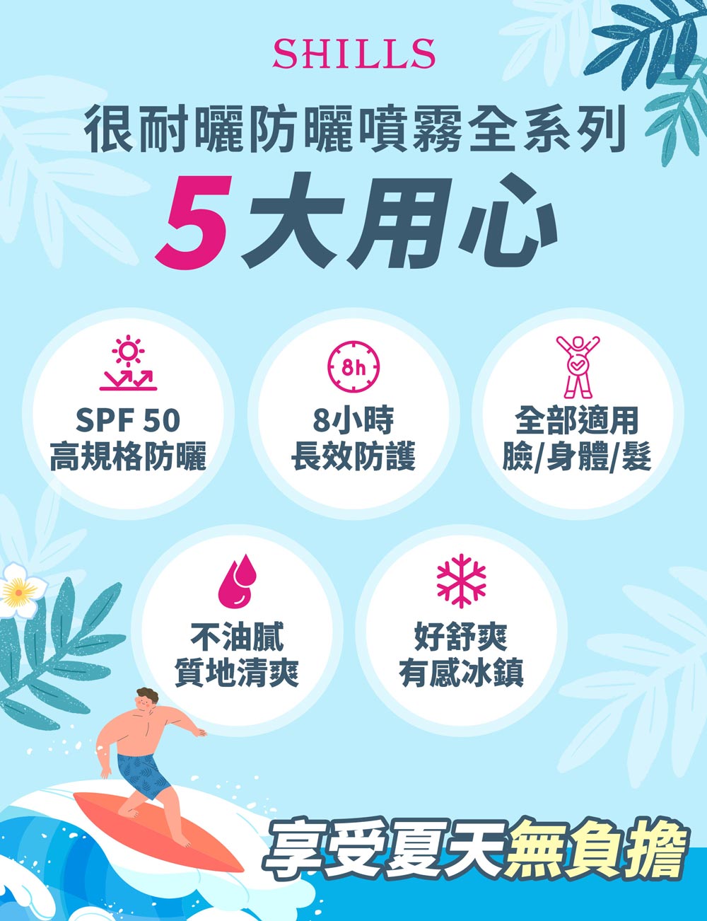 很耐晒防晒喷雾全系列