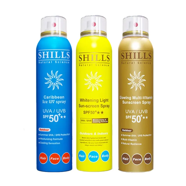 很耐晒超清爽美白防晒冰镇喷雾SPF50+★★★★★3入组(防晒喷雾/凉感降温)